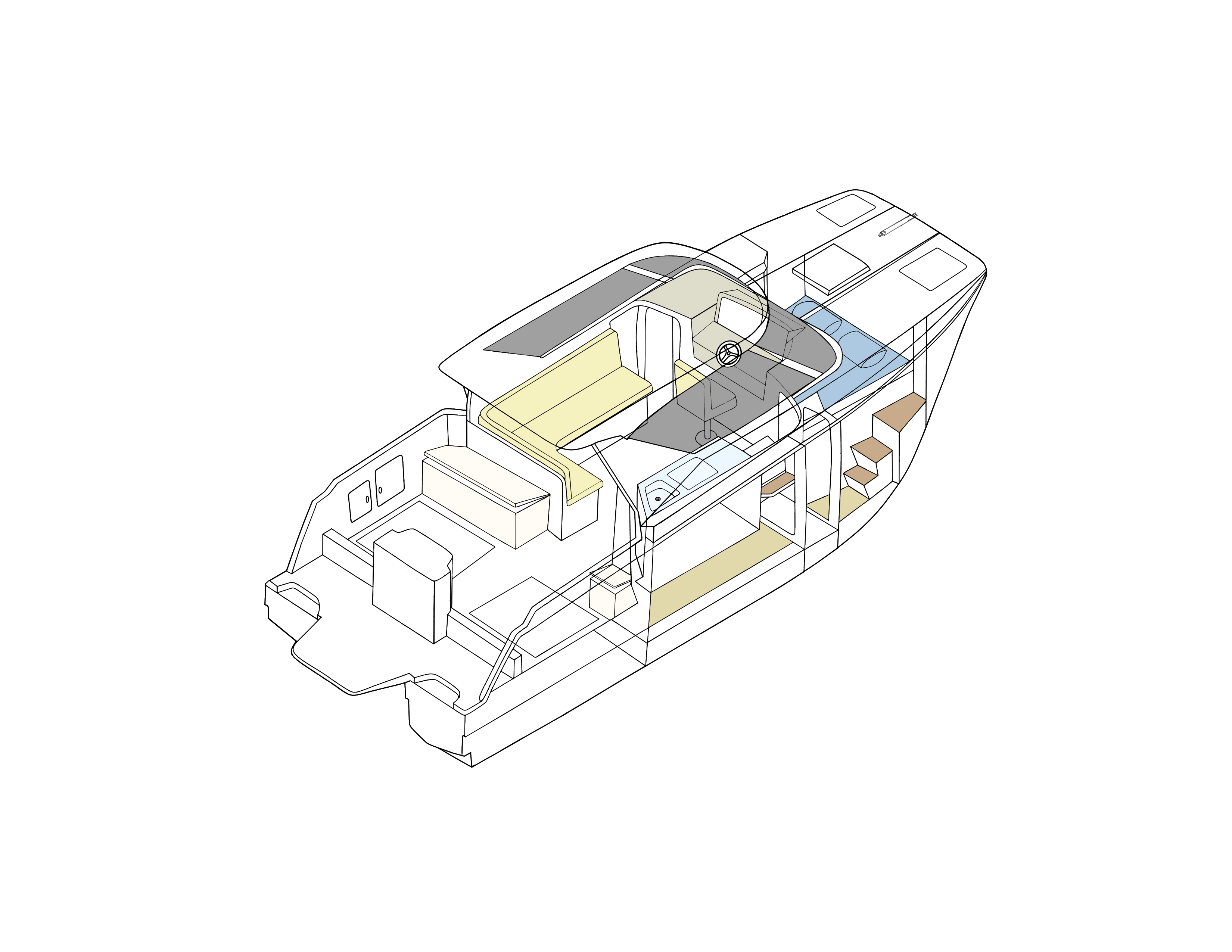 ArrowCat 320 Boat layout
